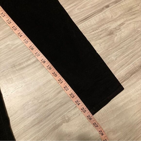 True Religion Halle Midrise Super Skinny Black Corduroy EUC - Picture 8 of 12